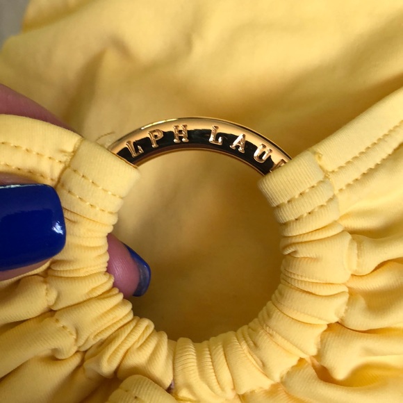 Lauren Ralph Lauren Yellow Strapless Swimsuit, 12 - Picture 4 of 5